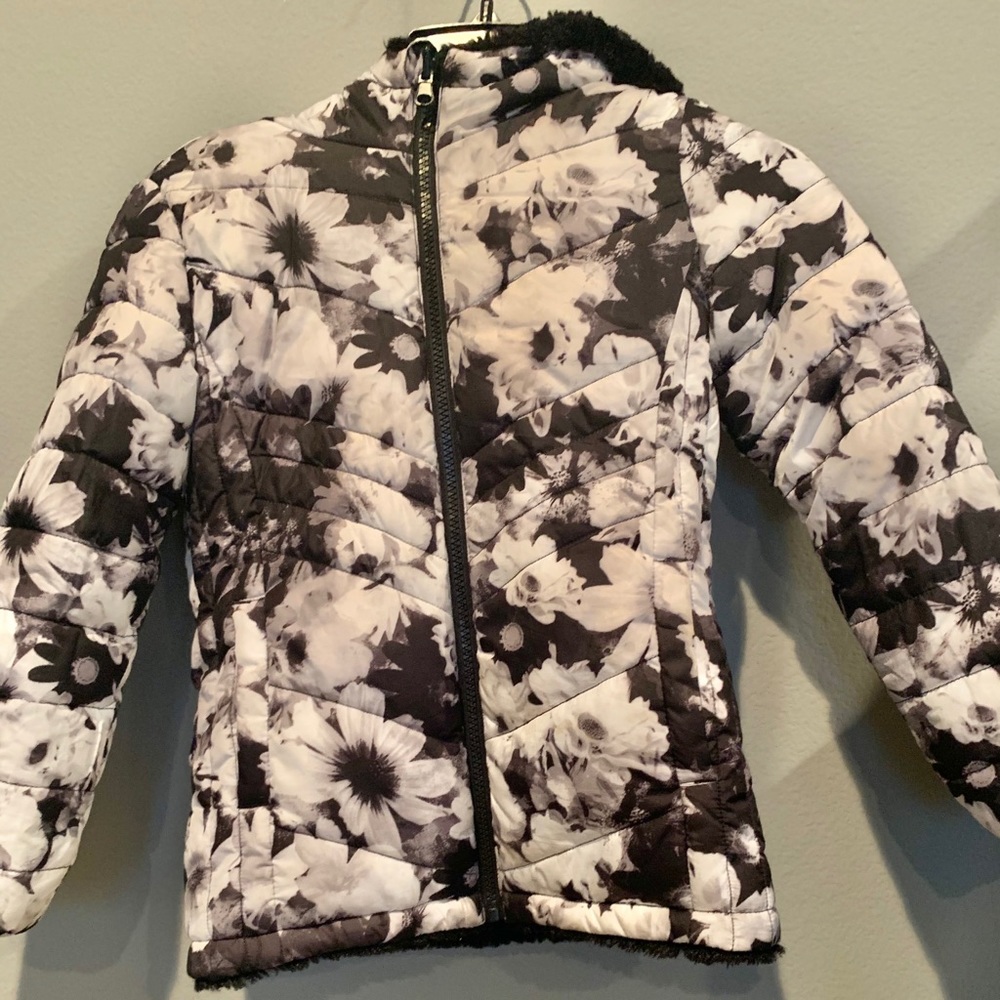 Soft warm fuzzy and very stylish raincoat